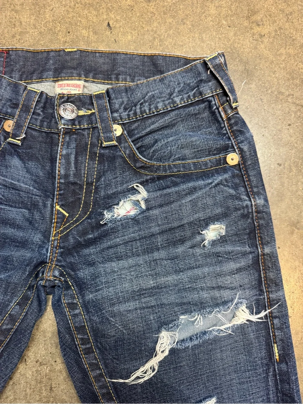 Vintage Y2K True Religion Jean Shorts.  Made in USA. Size 36